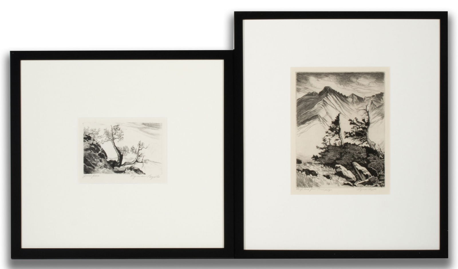 LYMAN BYXBE (1886-1980) RARE PENCIL SIGNED (1 of 10)