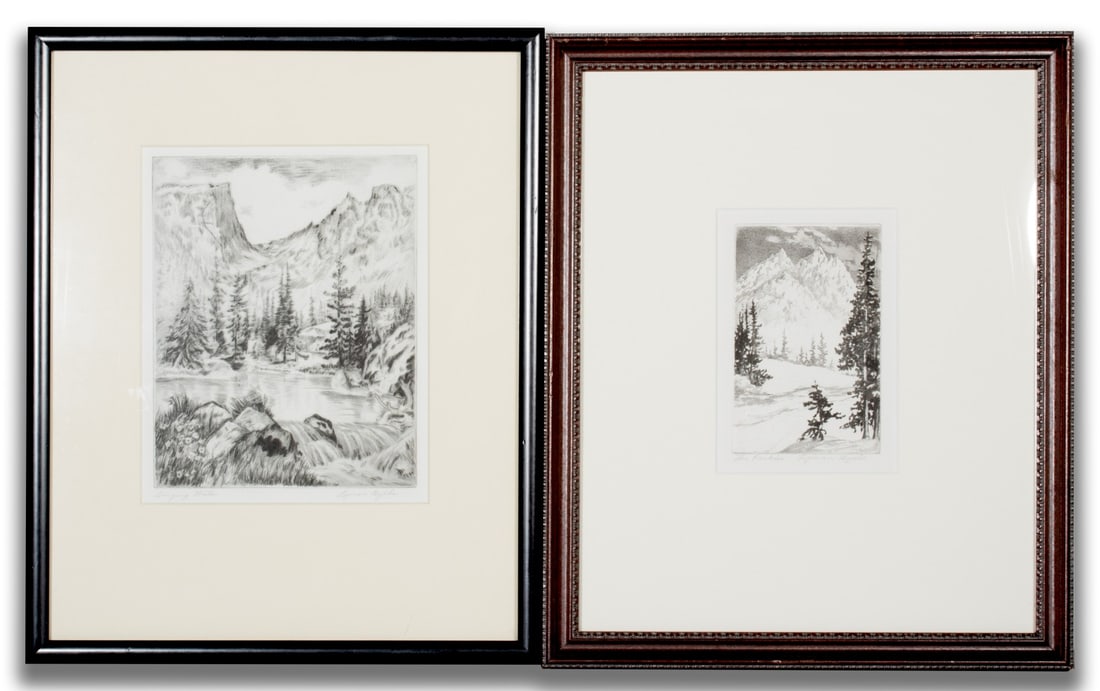 LYMAN BYXBE (1886-1980) RARE PENCIL SIGNED (1 of 10)