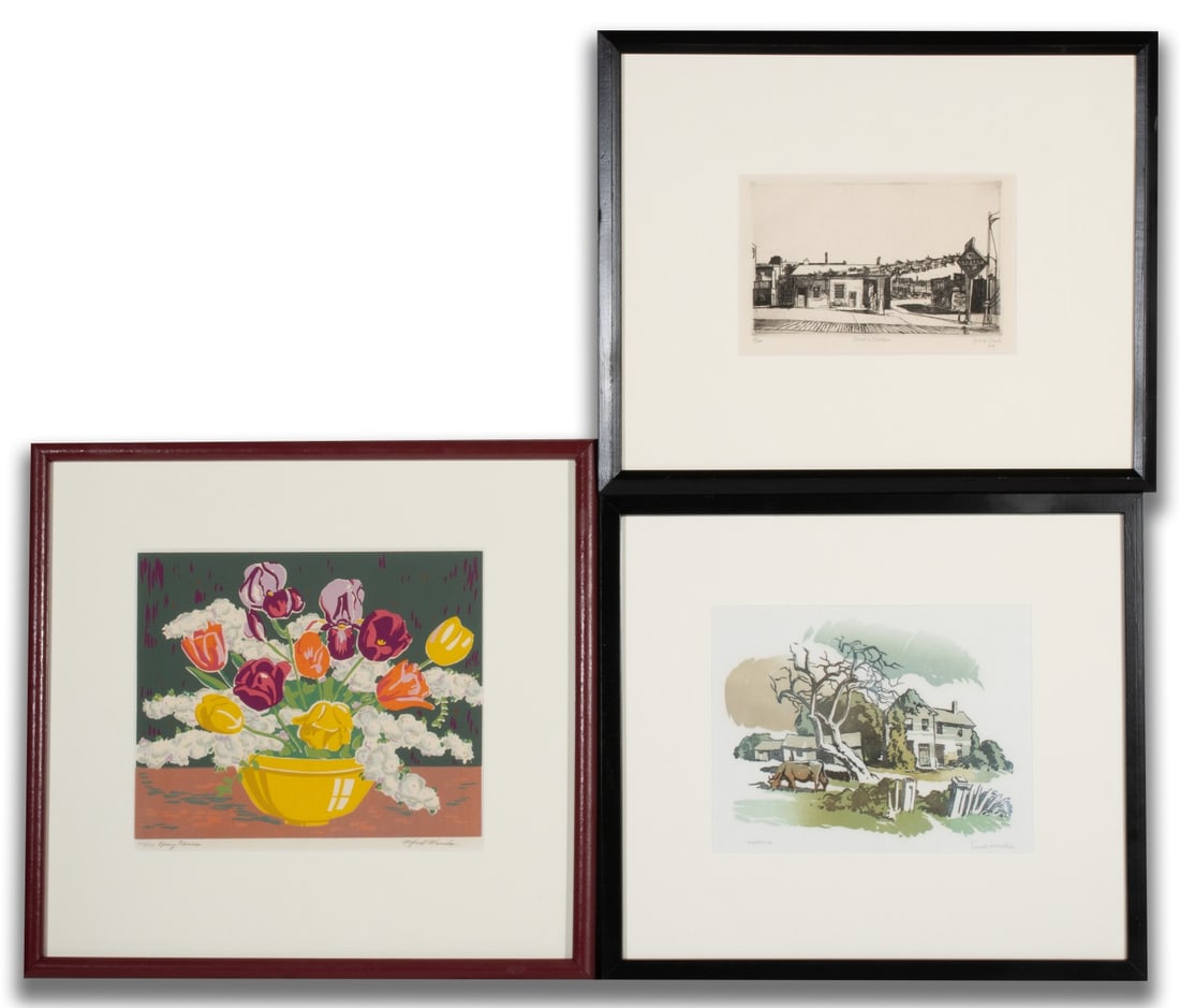 WANDS, WATSON AND STACK PENCIL SIGNED PRINTS (3 WORKS) (1 of 11)