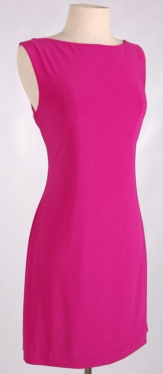 BAGGLEY MISCHLEY MARK + JAMES FUSHIA DRESS, SZ L