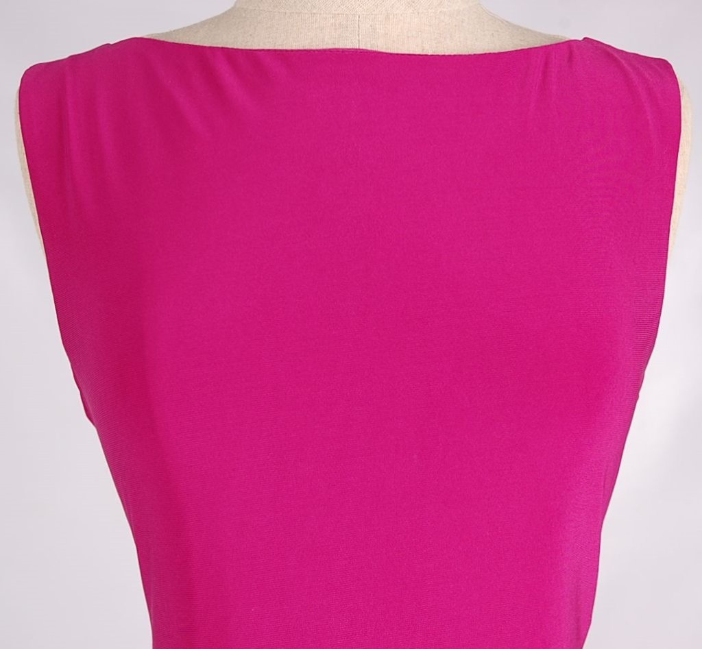 BAGGLEY MISCHLEY MARK + JAMES FUSHIA DRESS, SZ L - 2