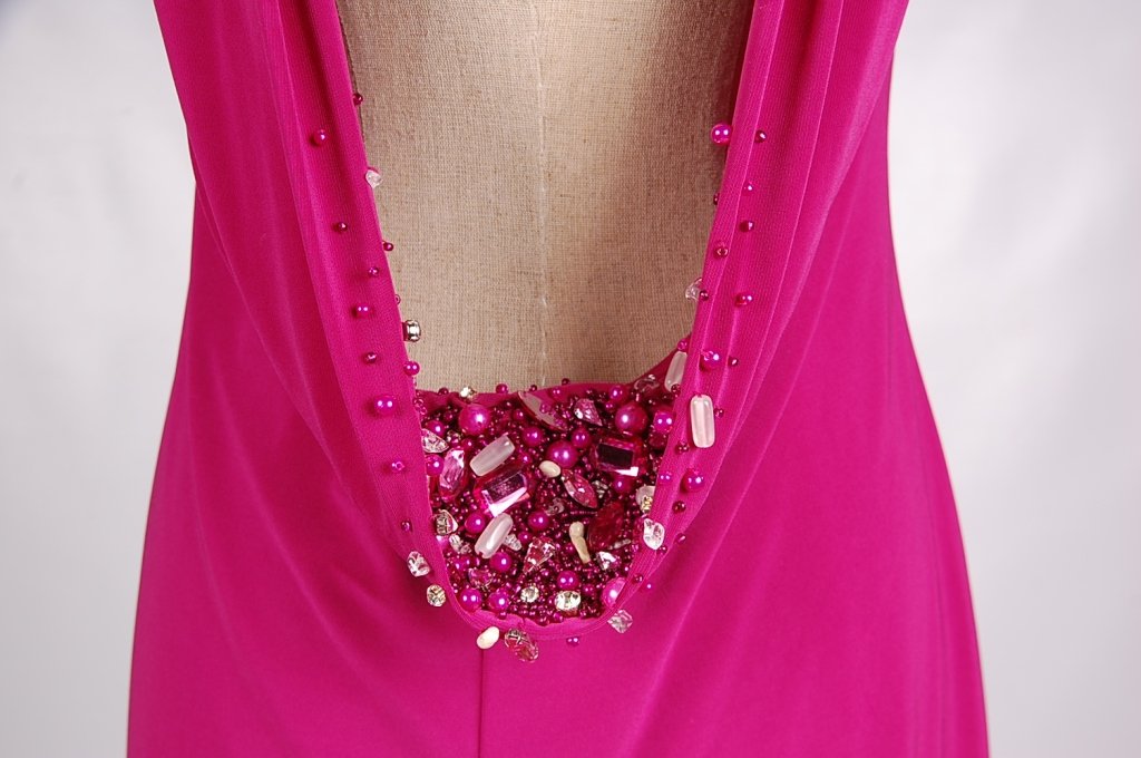 BAGGLEY MISCHLEY MARK + JAMES FUSHIA DRESS, SZ L - 6