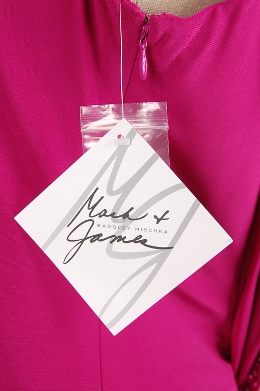 BAGGLEY MISCHLEY MARK + JAMES FUSHIA DRESS, SZ L - 9