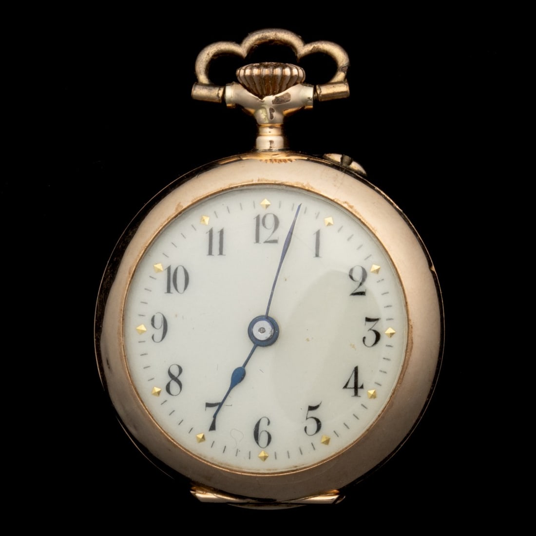 A SWISS LADIES 14K GOLD PENDANT WATCH (1 of 5)