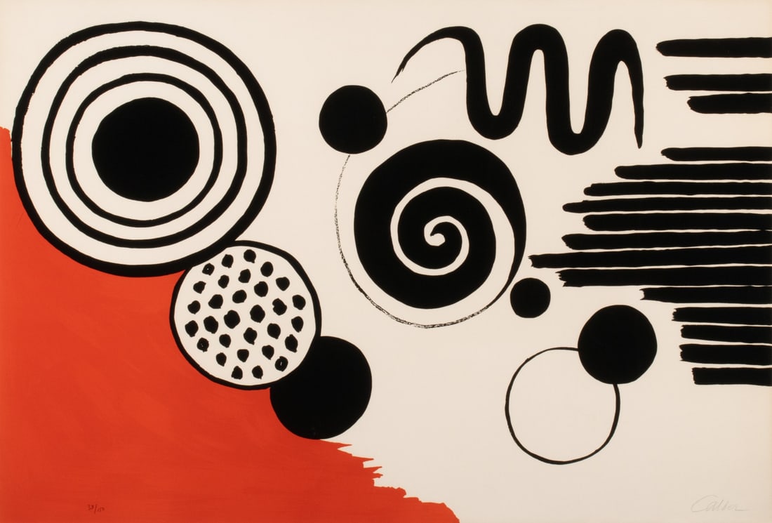 ALEXANDER CALDER (1898-1976) PENCIL SIGNED LITHOGRAPH (1 of 10)