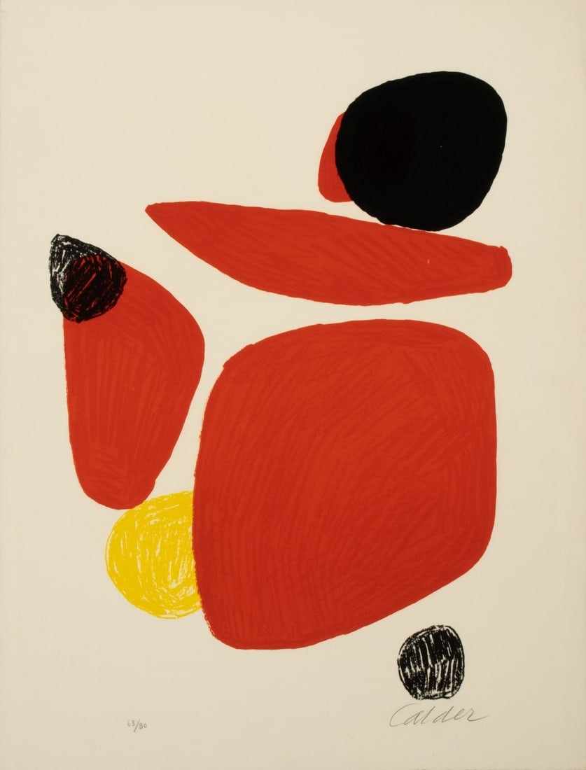 ALEXANDER CALDER (1898-1976) PENCIL SIGNED LITHOGRAPH (1 of 10)