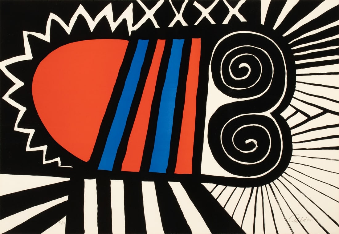 ALEXANDER CALDER (1898-1976) PENCIL SIGNED LITHOGRAPH (1 of 10)