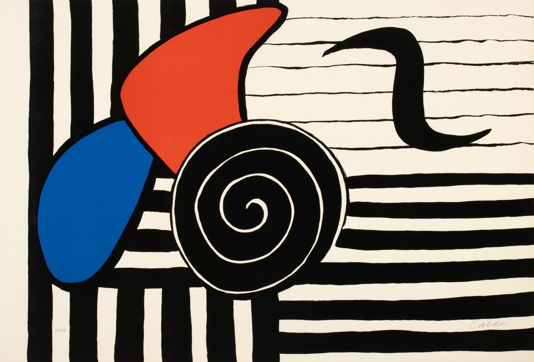 ALEXANDER CALDER (1898-1976) PENCIL SIGNED LITHOGRAPH (1 of 11)