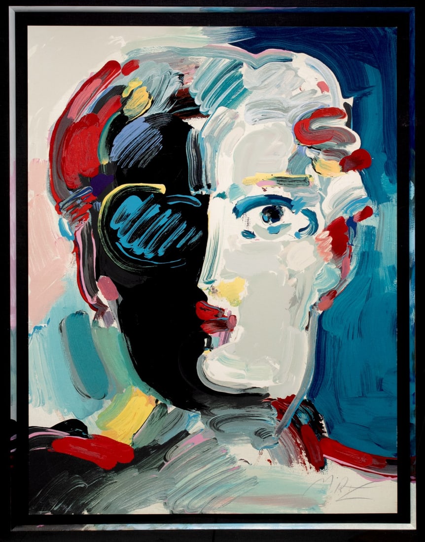 PETER MAX HAND SIGNED ACRYLIC ENHANCED FRAME AND PRINT (1 of 12)