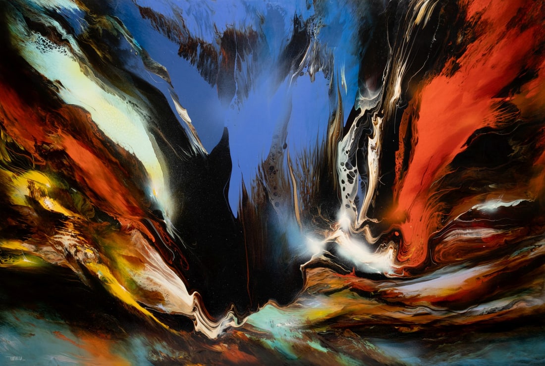 LEONARDO NERMAN (1932-2023) LARGE ACRYLIC ON MASONITE (1 of 15)