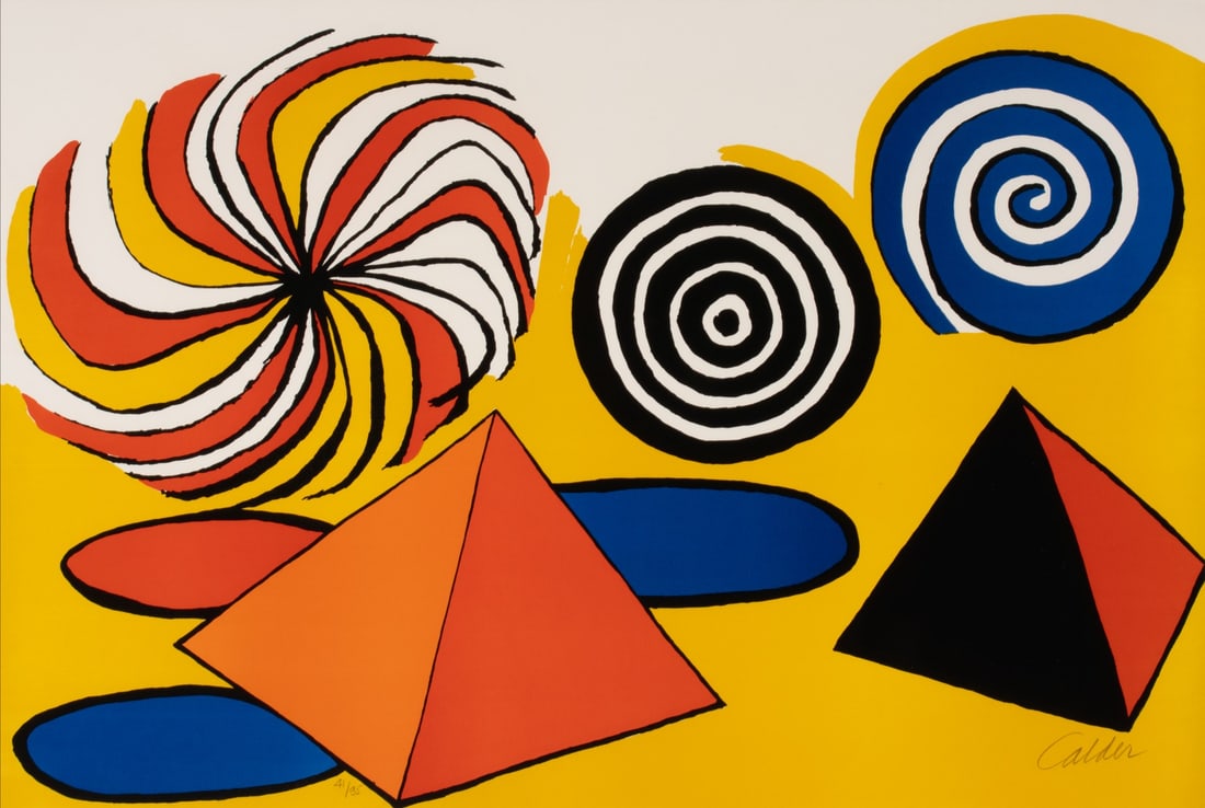 ALEXANDER CALDER (1898-1976) PENCIL SIGNED LITHOGRAPH (1 of 10)