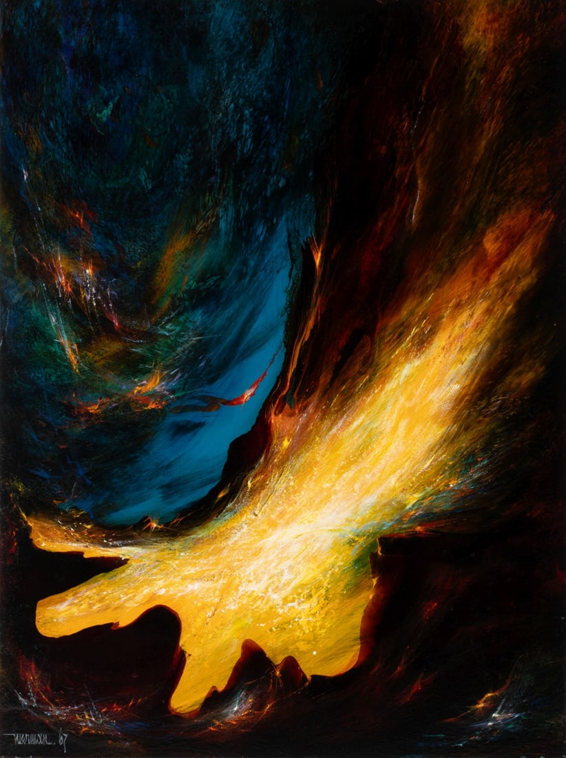 LEONARDO NEIRMAN (1932-2023) 1967 OIL ON MASONITE (1 of 9)