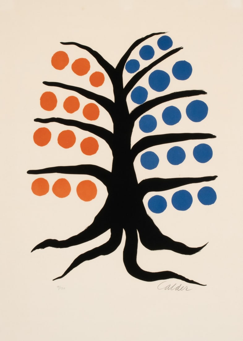 ALEXANDER CALDER (1898-1976) PENCIL SIGNED LITHOGRAPH (1 of 11)