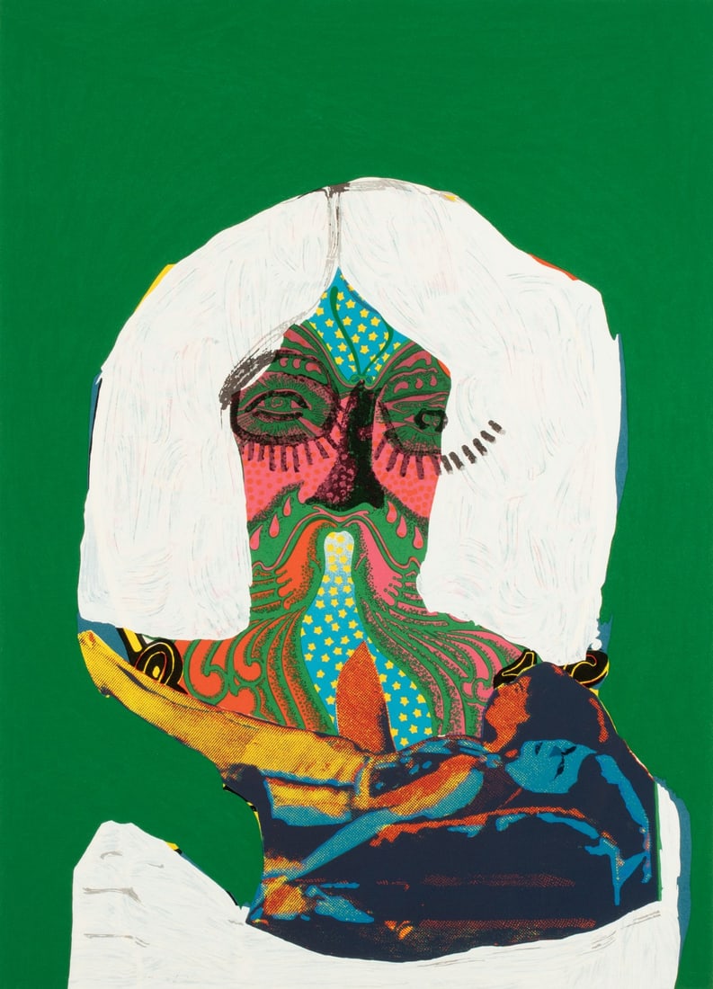 KAREL APPEL (1921-2006) SIGNED LITHOGRAPH W/ EMBOSSING: Karel Appel (1921-2006) Image from the Bedized Pudding Suite 1979 The lithograph in colors, numbered 13 from an edition of only 25 Artist's Proofs printed aside from the main edition, is signed by the