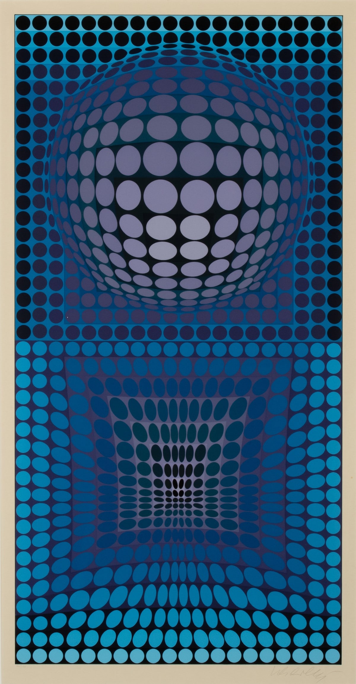 VICTOR VASARELY (1906-1997) PENCIL SIGNED SERIGRAPH (1 of 10)