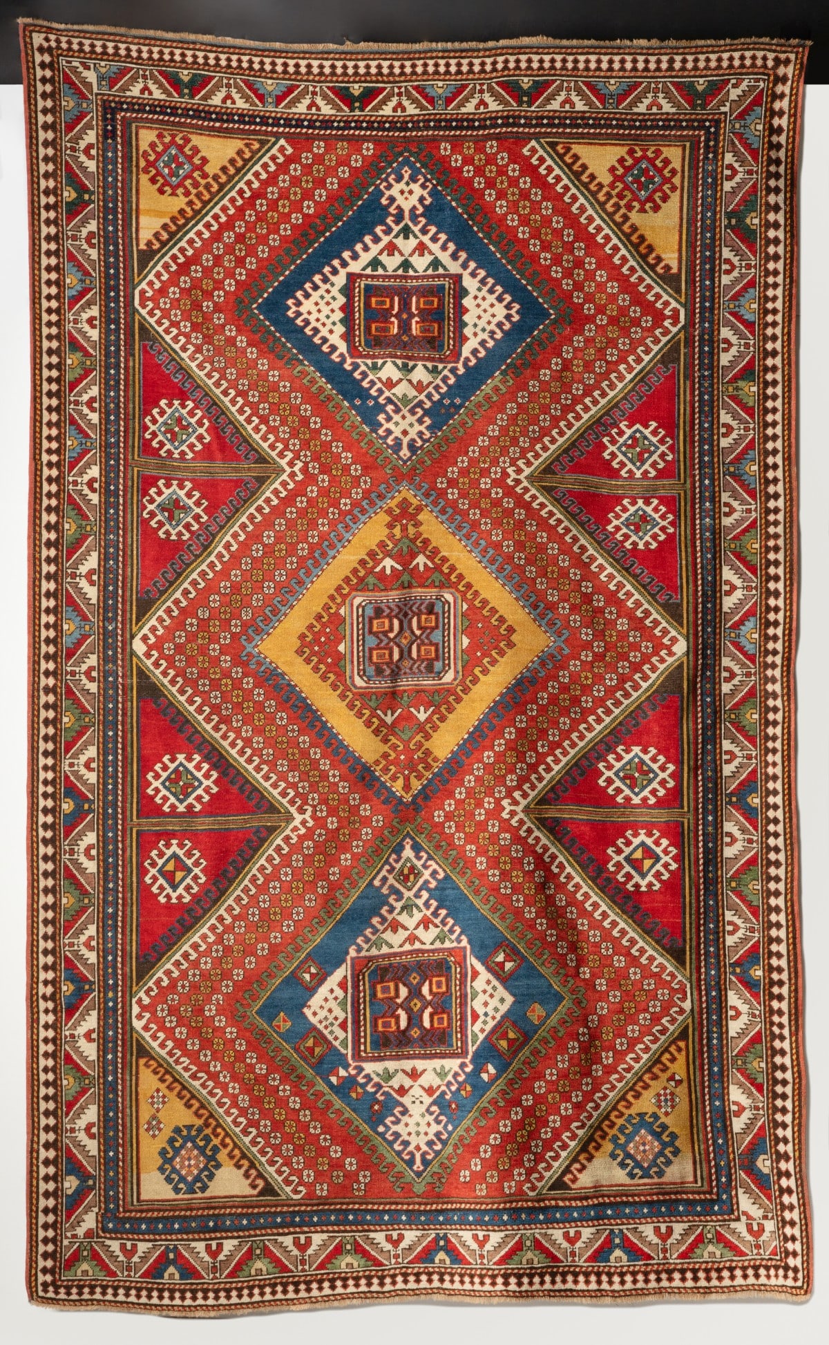 A FINE KAZAK CARPET, LAST QUARTER 19TH CENTURY (1 of 15)