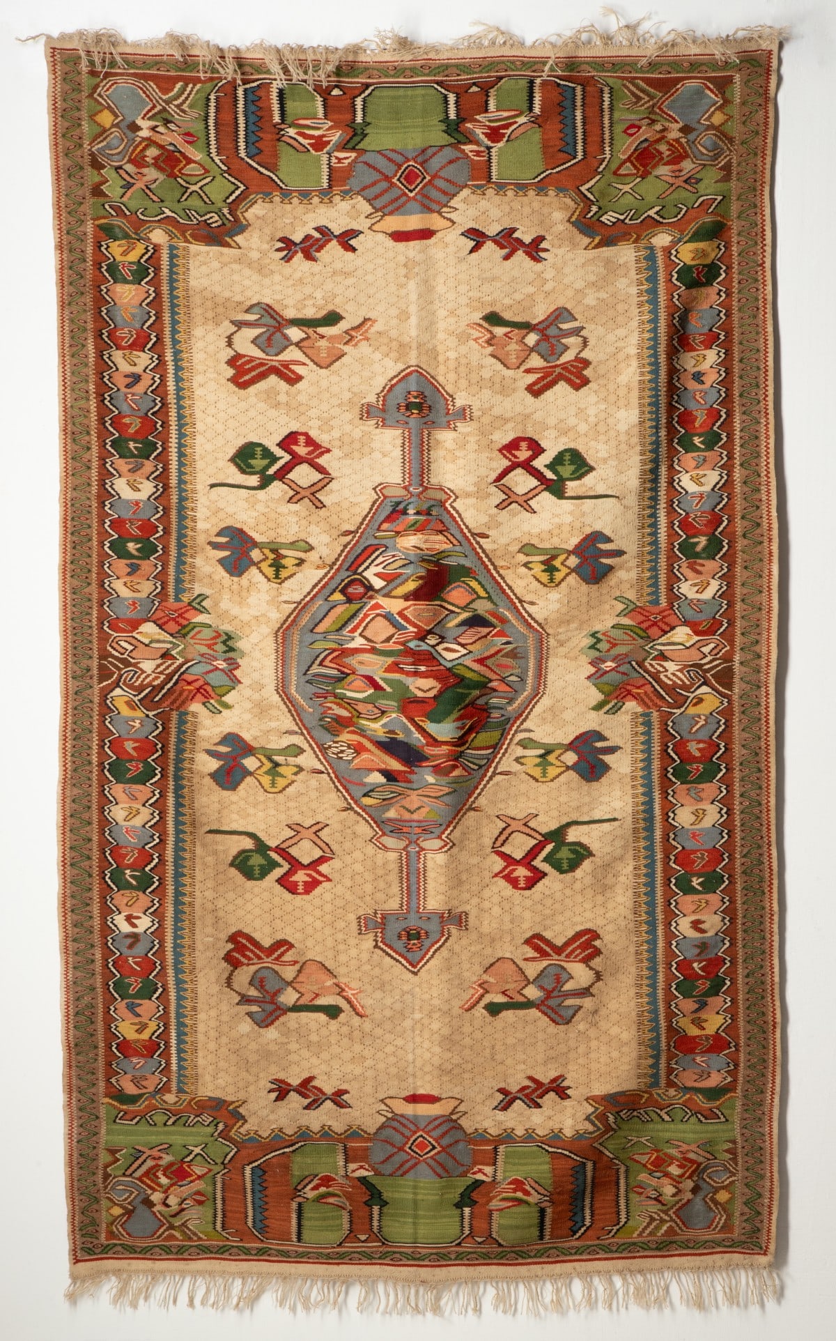 AN UNUSUAL, BIJAR KILIM, N PERSIA, EARLY 20TH C. (1 of 14)