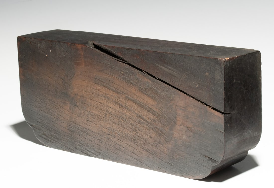 FOUR JAPANESE FOLK ART SOLID WOOD PRIMITIVE OBJECTS - 5