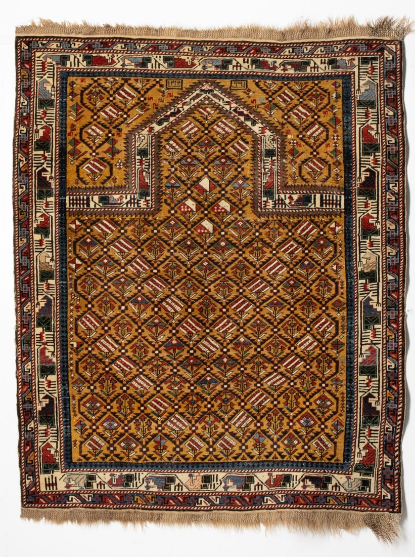 FINE MARASALI PRAYER RUG, DATED AH 1312/AD 1894 (1 of 11)