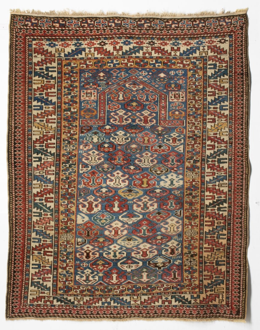 SHIRVAN PRAYER RUG, EAST CAUCASUS, CIRCA 1875 (1 of 15)
