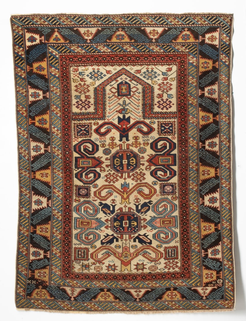 FINE RARE PEREPEDIL PRAYER RUG, CIRCA 1875 (1 of 16)