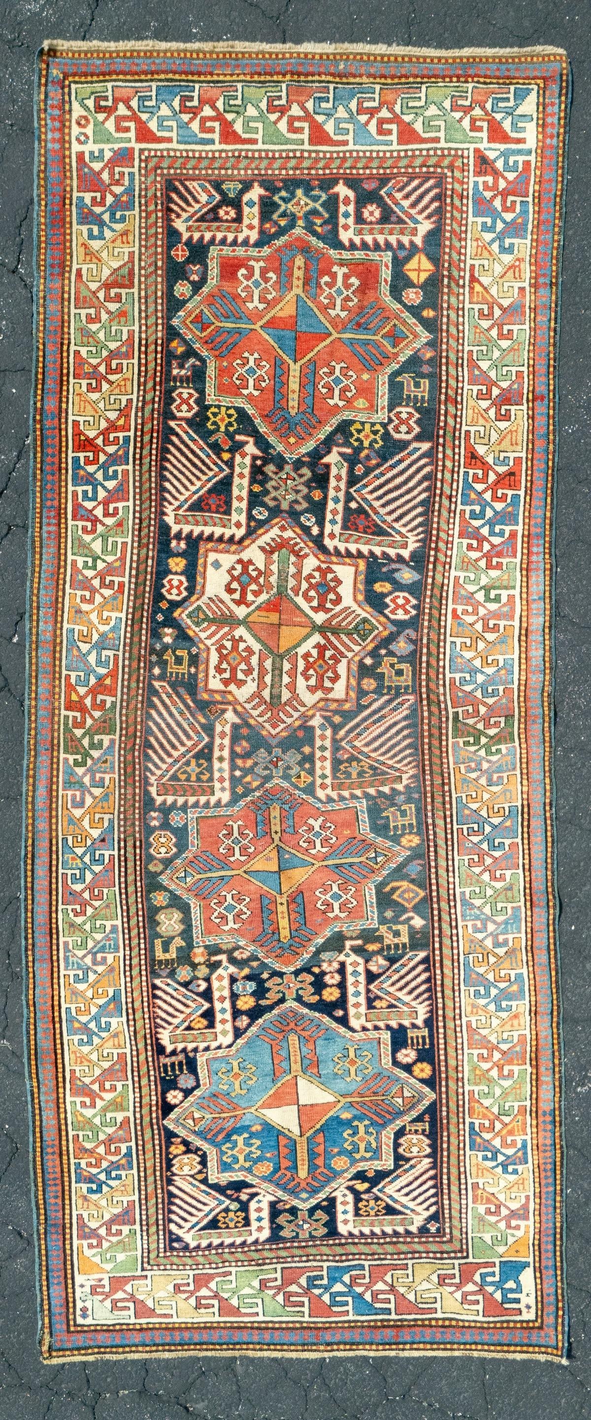 AKSTAFA LONG RUG, EAST CAUCASUS, LATE 19TH CENTURY (1 of 6)