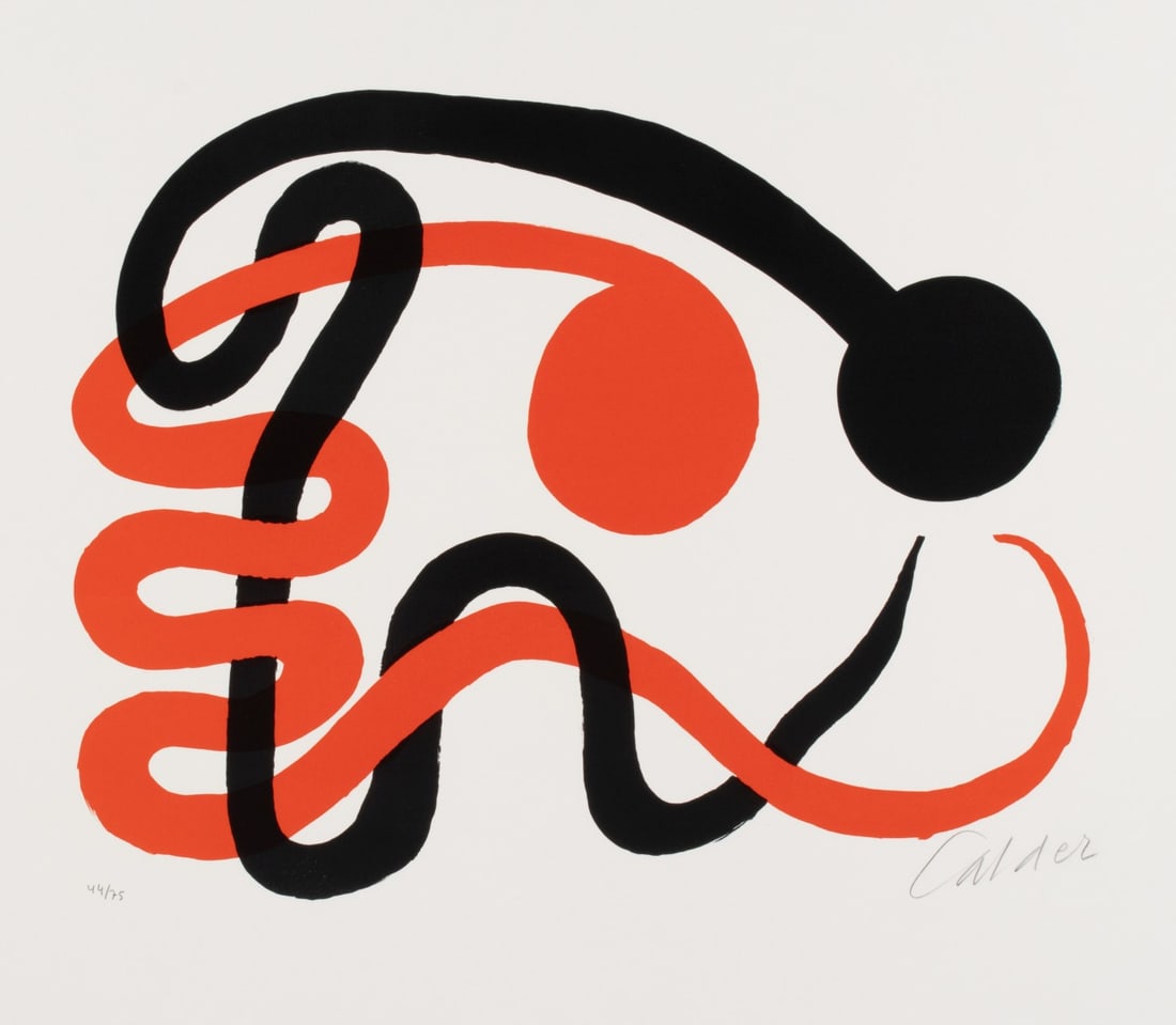 ALEXANDER CALDER (1898-1976) PENCIL SIGNED LITHOGRAPH (1 of 12)