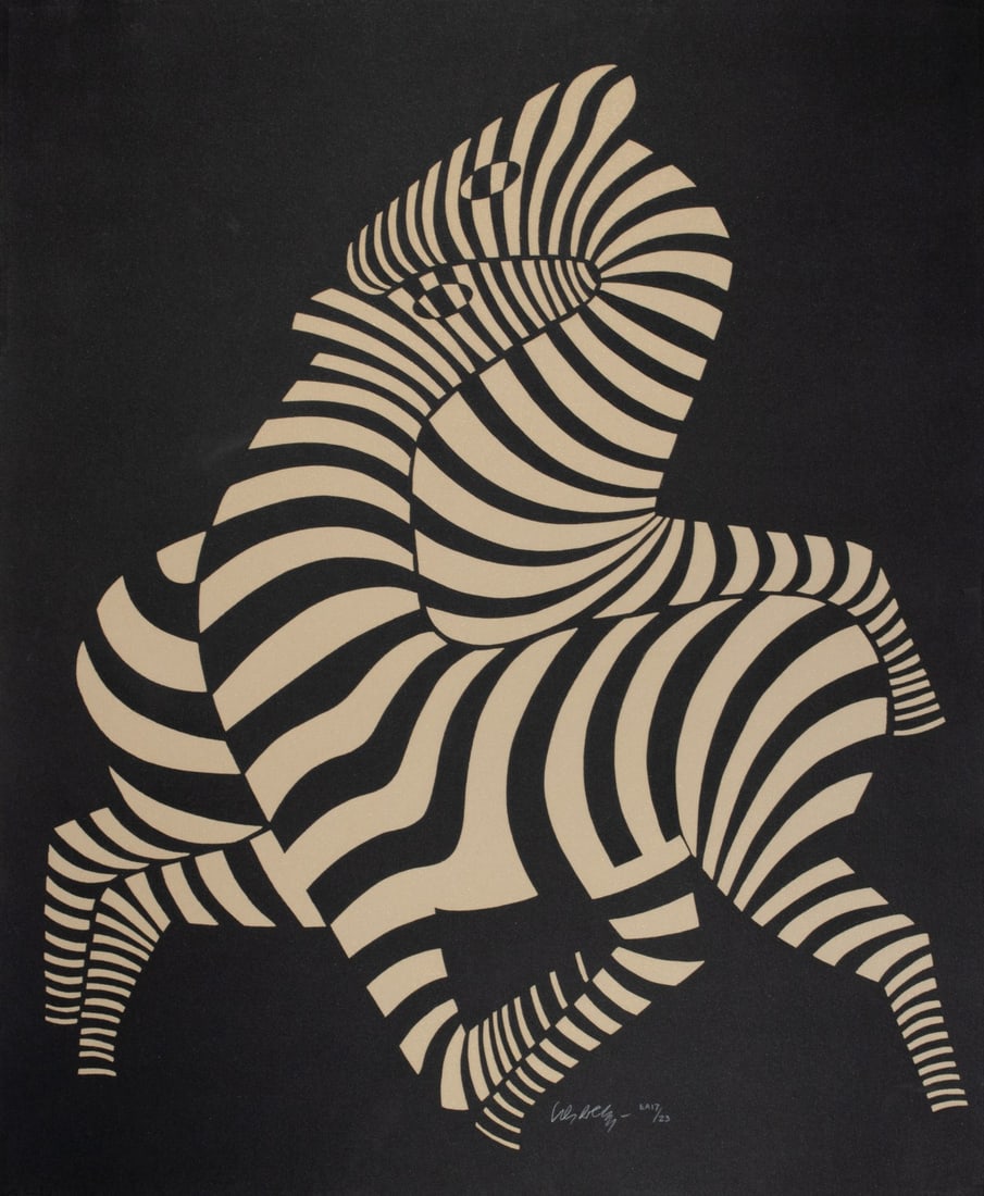 VICTOR VASARELY (1906-1997) PENCIL SIGNED SERIGRAPH (1 of 15)