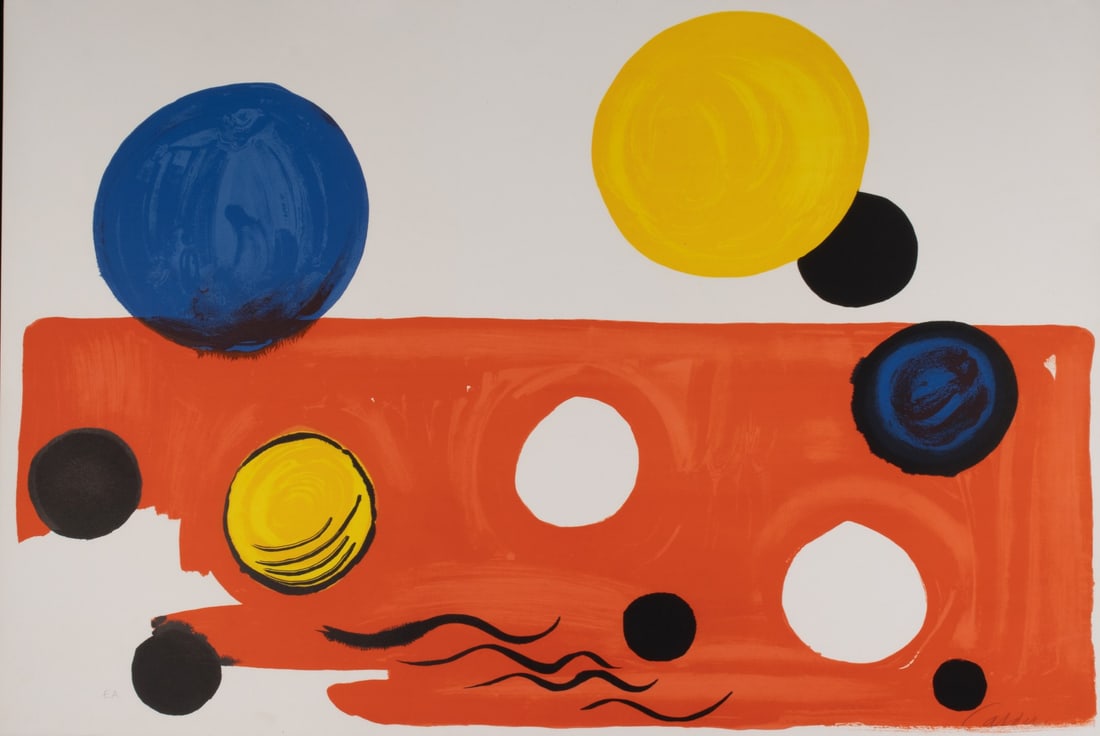 ALEXANDER CALDER (1898-1976) PENCIL SIGNED LITHOGRAPH (1 of 10)