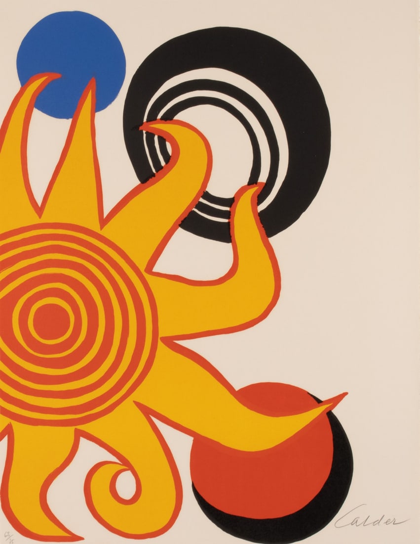 ALEXANDER CALDER (1898-1976) PENCIL SIGNED LITHOGRAPH (1 of 9)