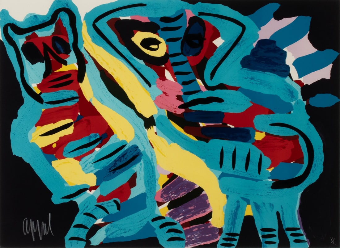 KAREL APPEL (1921-2006) RARE PENCIL SIGNED LITHOGRAPH (1 of 11)