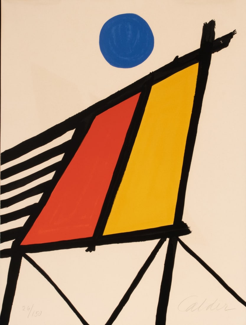 ALEXANDER CALDER (1898-1976) PENCIL SIGNED LITHOGRAPH (1 of 12)
