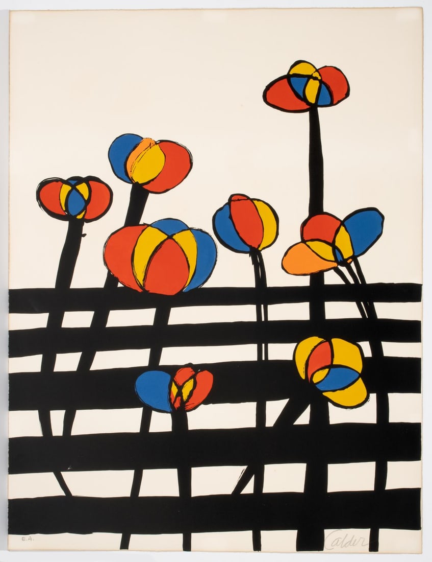 ALEXANDER CALDER (1898-1976) PENCIL SIGNED LITHOGRAPH (1 of 10)