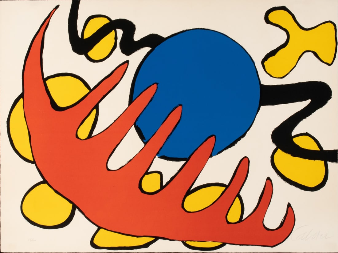 ALEXANDER CALDER (1898-1976) PENCIL SIGNED LITHOGRAPH (1 of 10)