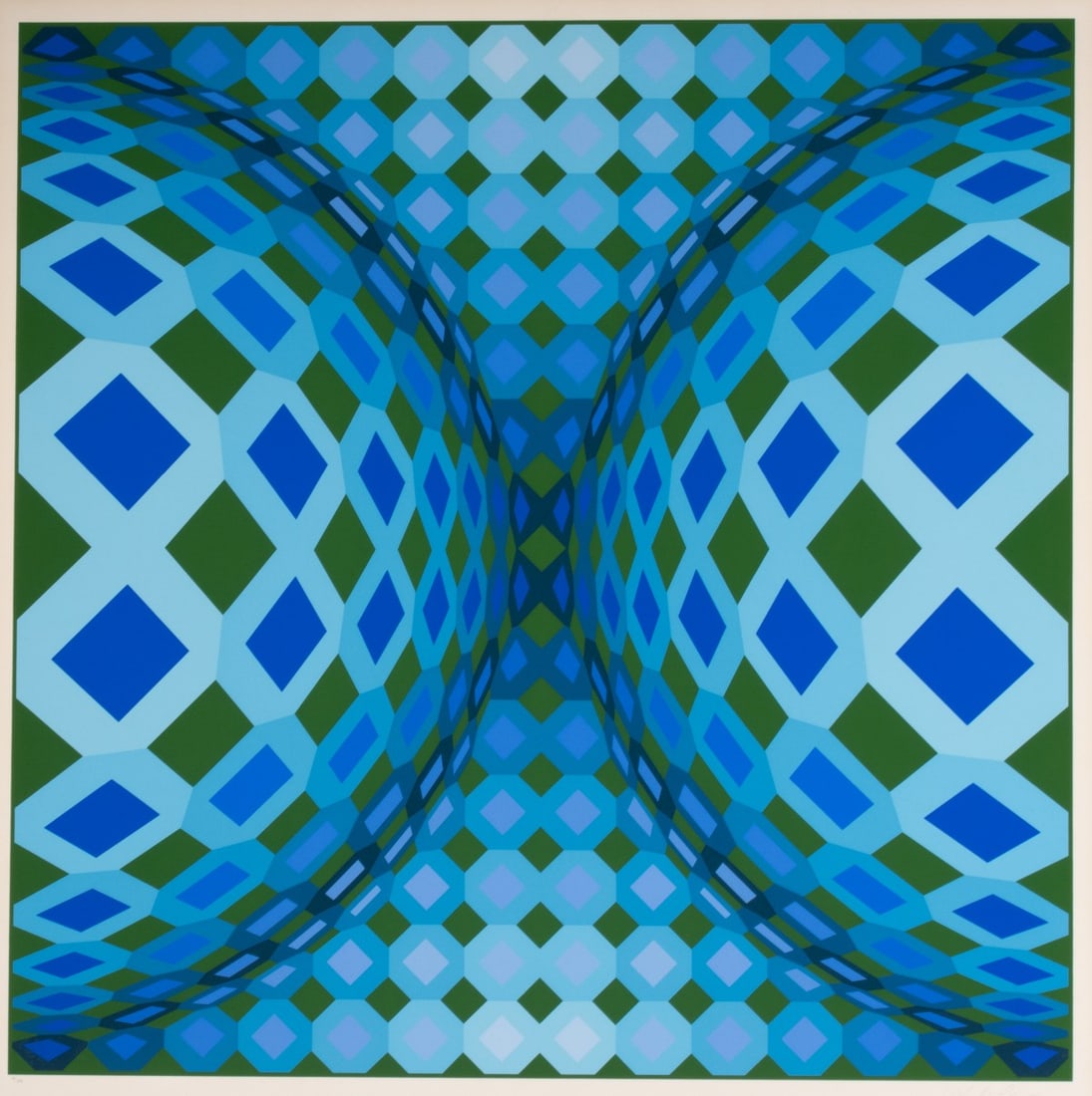 VICTOR VASARELY (1906-1997) PENCIL SIGNED SERIGRAPH (1 of 11)