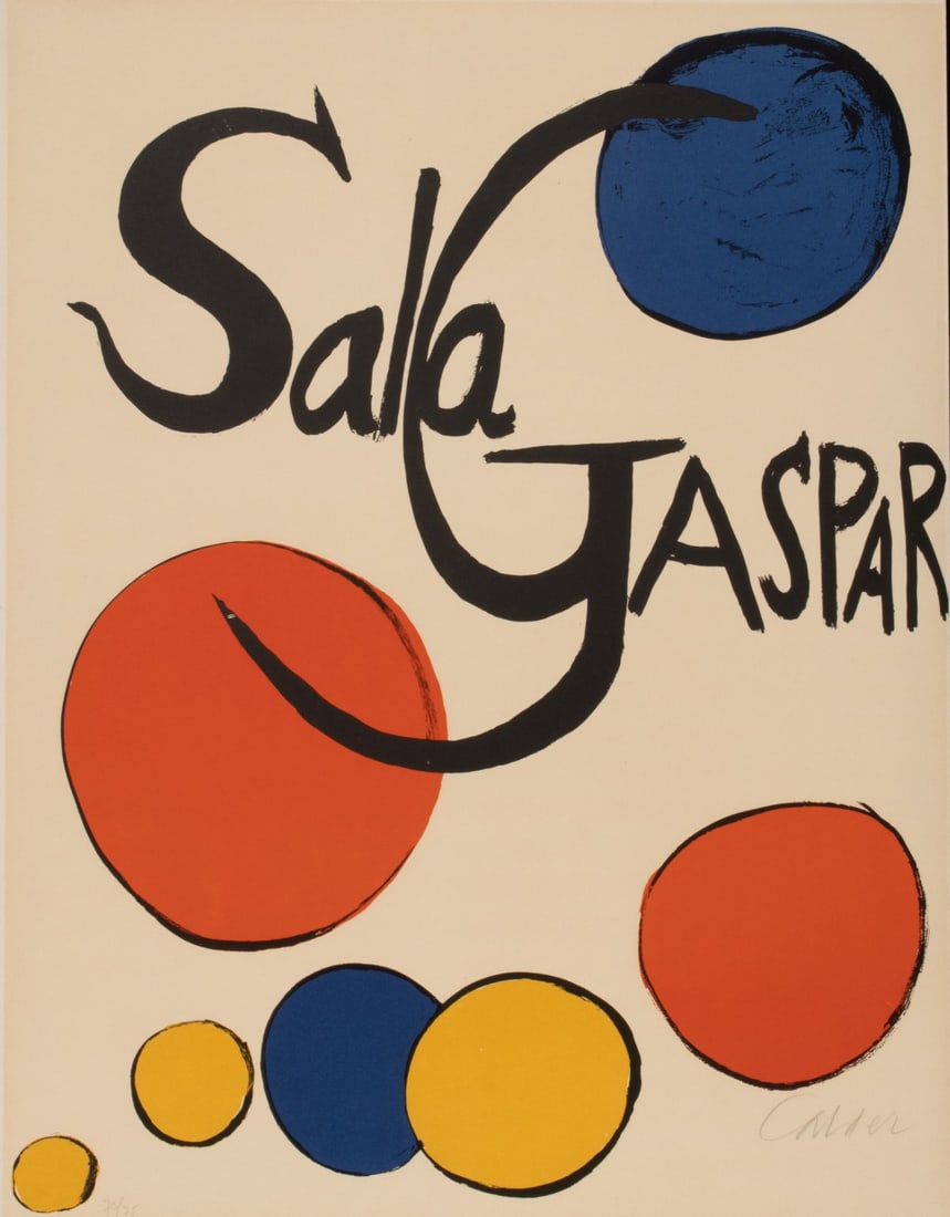 ALEXANDER CALDER (1898-1976) PENCIL SIGNED LITHOGRAPH (1 of 10)