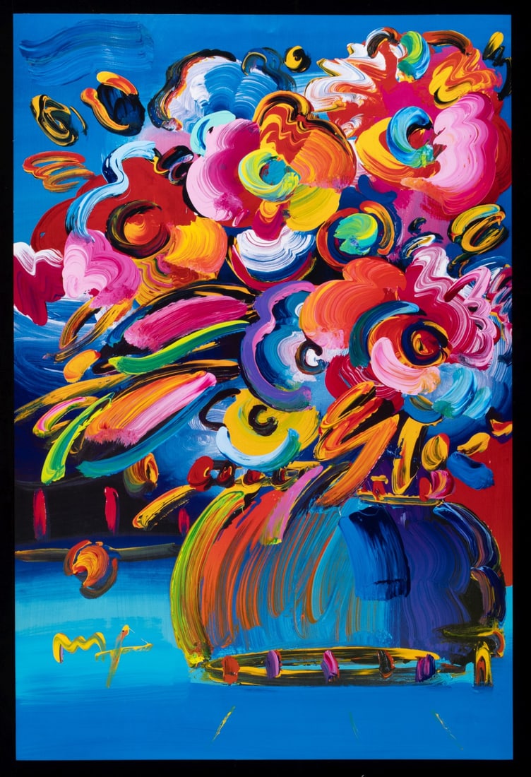 PETER MAX (BORN 1937) OFFSET LITHOGRAPH WITH ACRYLIC - 2