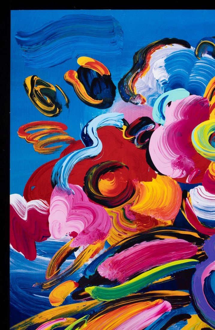 PETER MAX (BORN 1937) OFFSET LITHOGRAPH WITH ACRYLIC - 3