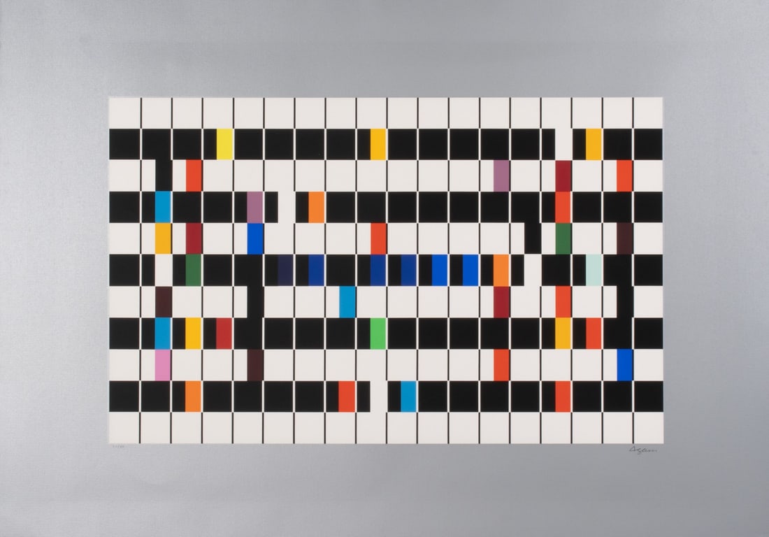 YAACOV AGAM (BORN 1928) PENCIL SIGNED SERIGRAPH (1 of 10)
