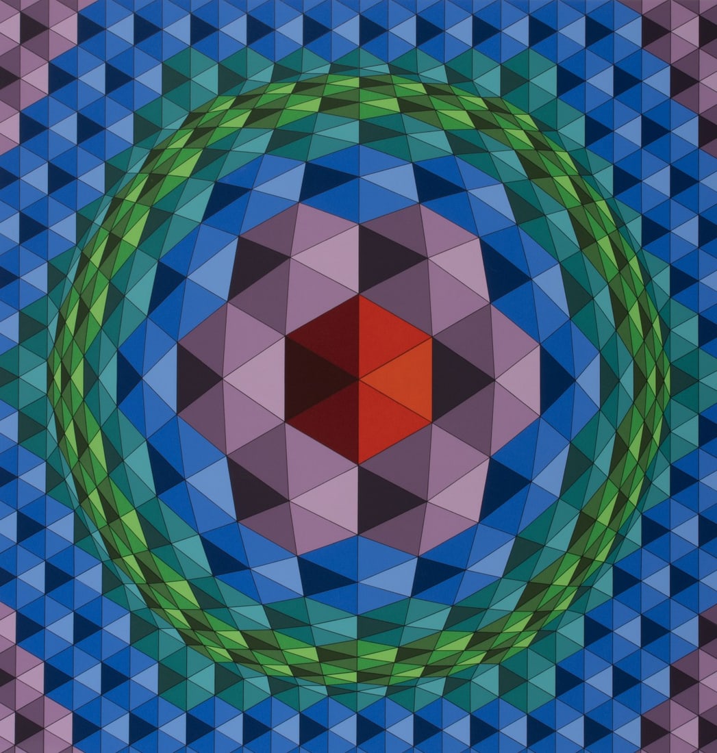 VICTOR VASARELY (1906-1997) PENCIL SIGNED SERIGRAPH (1 of 11)