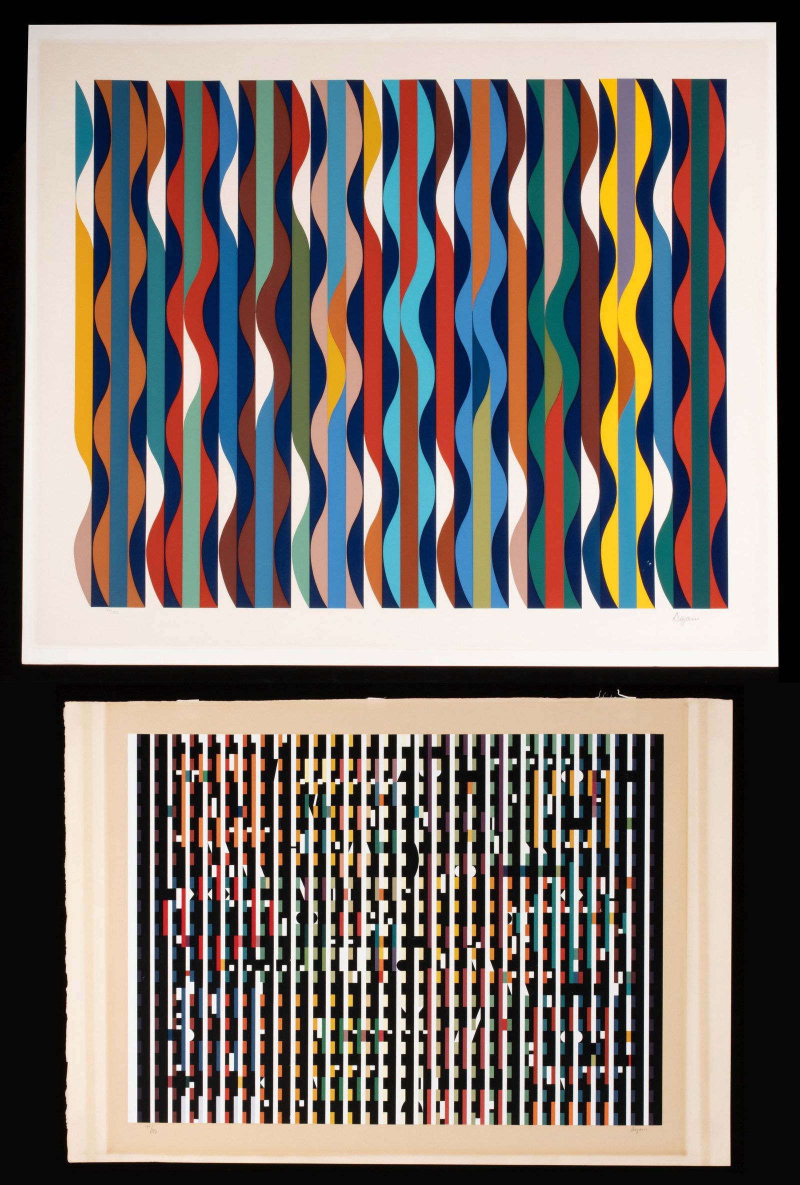 YAACOV AGAM (BORN 1928) PENCIL SIGNED SERIGRAPHS (2) (1 of 20)