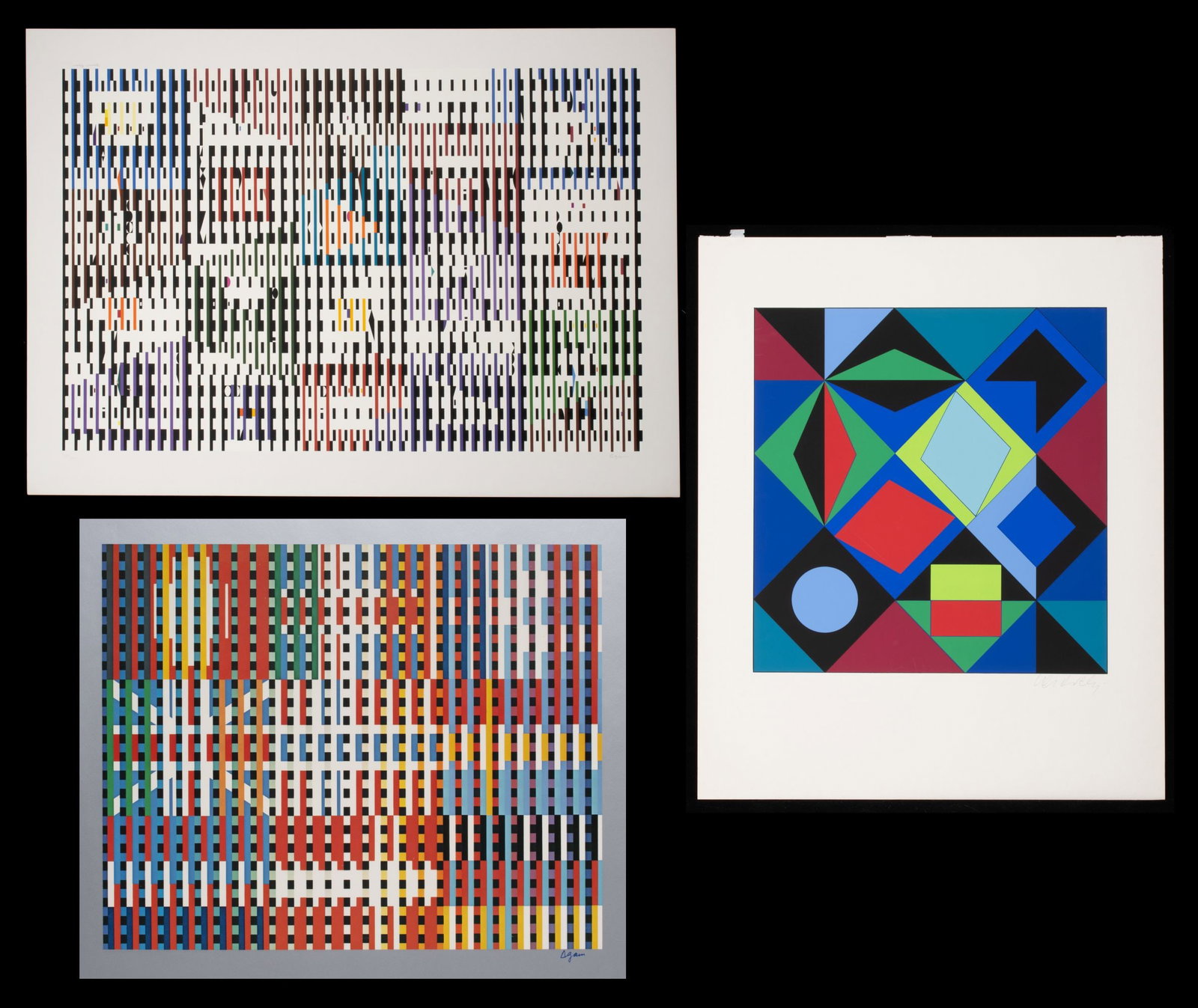 YAACOV AGAM (BORN 1928) PENCIL SIGNED SERIGRAPHS (1 of 20)