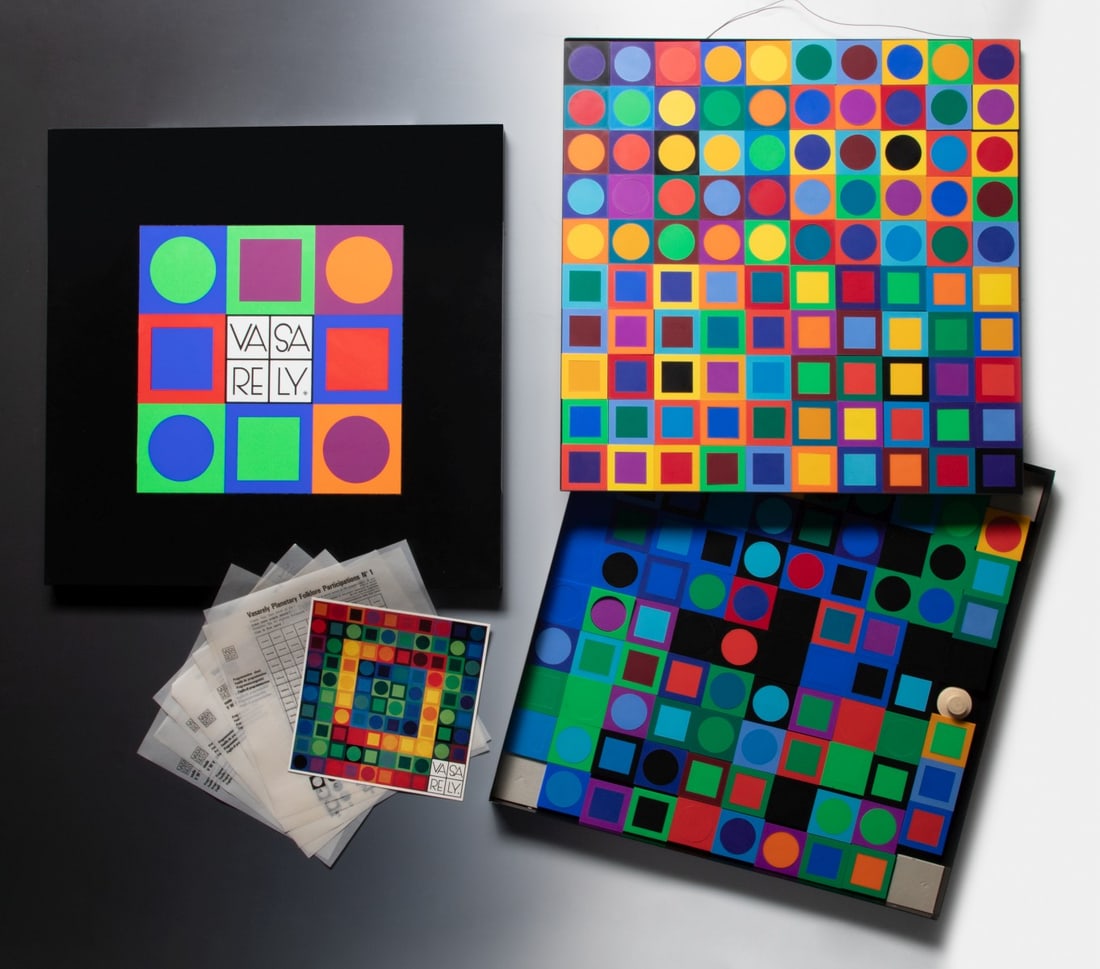 VASARELY 'PLANETARY FOLKLORE PARTICIPATION NO. 1' (1 of 12)