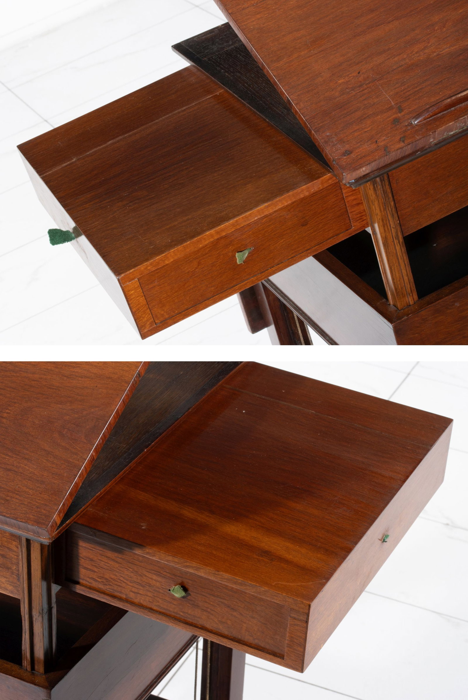 AN ADJUSTABLE 19TH CENTURY STANDING ARCHITECT'S TABLE - 15