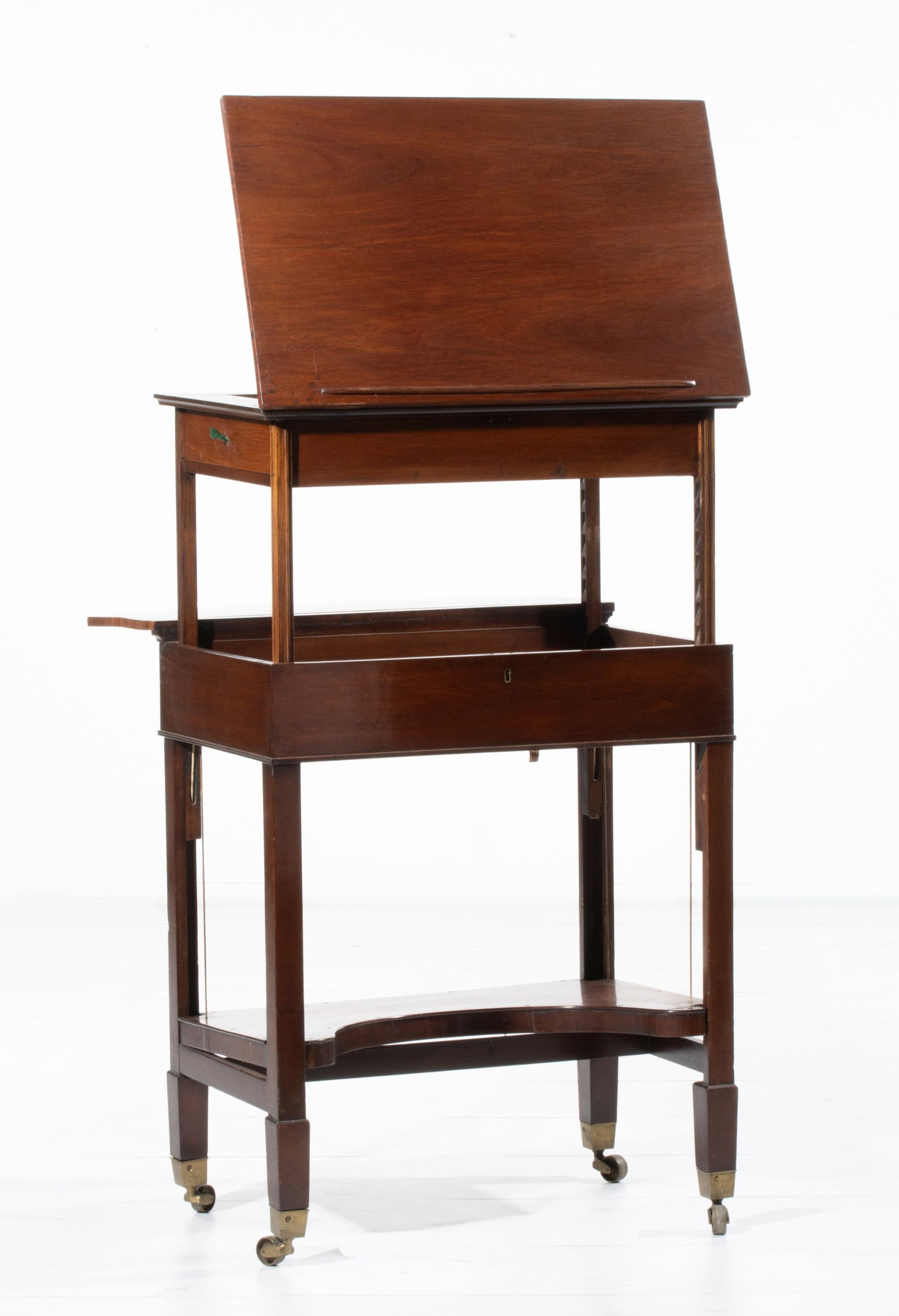 AN ADJUSTABLE 19TH CENTURY STANDING ARCHITECT'S TABLE (1 of 20)