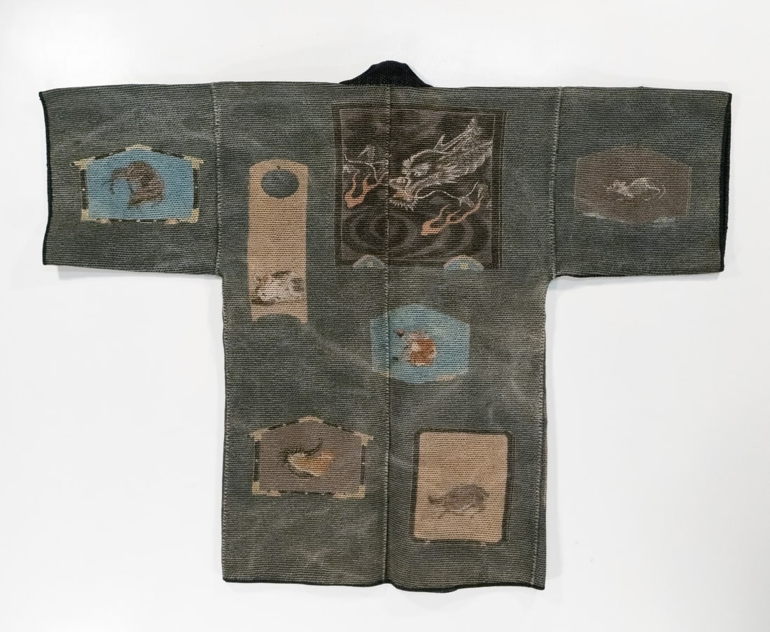JAPANESE FIREMAN'S COAT W/ SHINTO VOTIVES, ADAIR ESTATE (1 of 3)