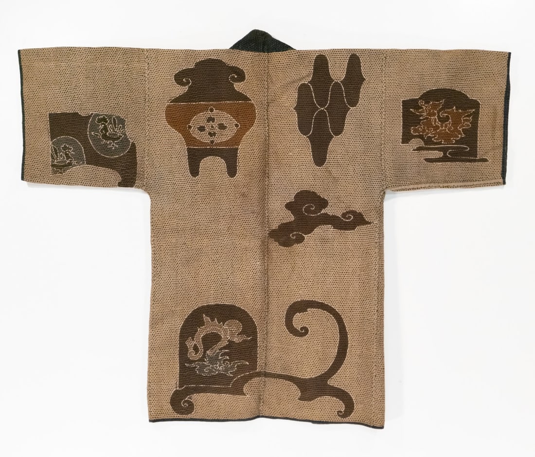 A MEIJI JAPANESE FIREMAN'S COAT WITH KORO, ADAIR ESTATE (1 of 3)