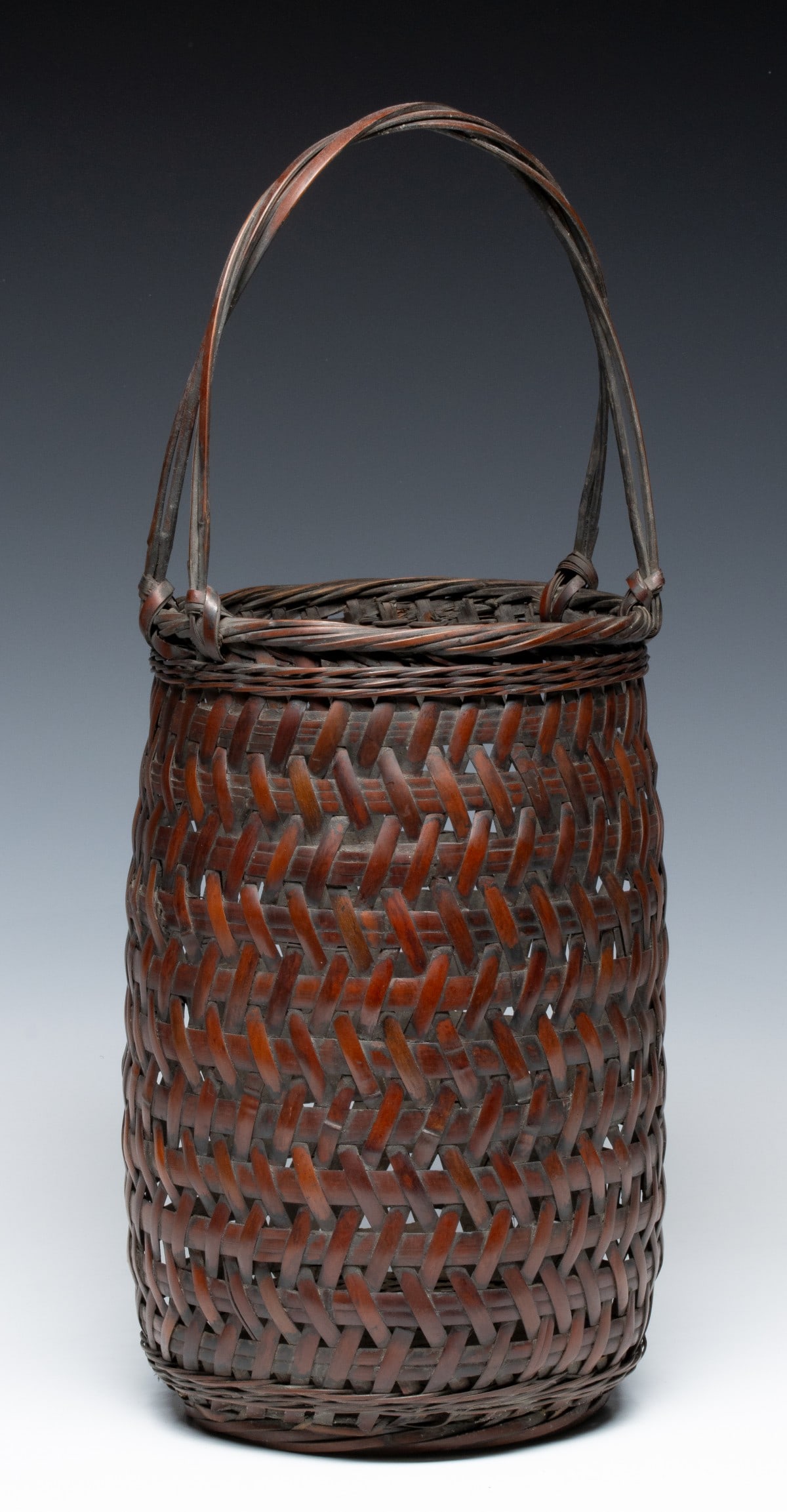 A JAPANESE BAMBOO FLOWER ARRANGING BASKET, ADAIR ESTATE (1 of 8)