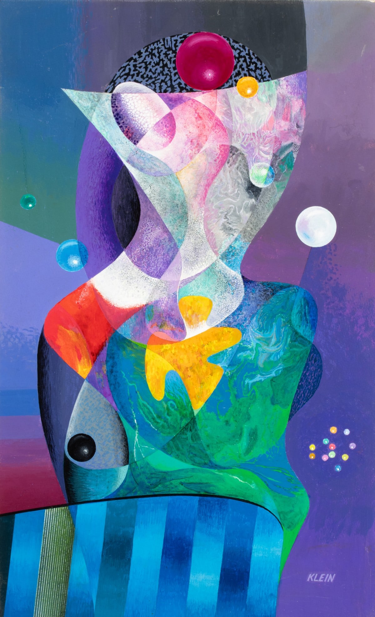 MEDARD KLEIN (1905-2002) ACRYLIC ON ARTIST'S BOARD (1 of 11)