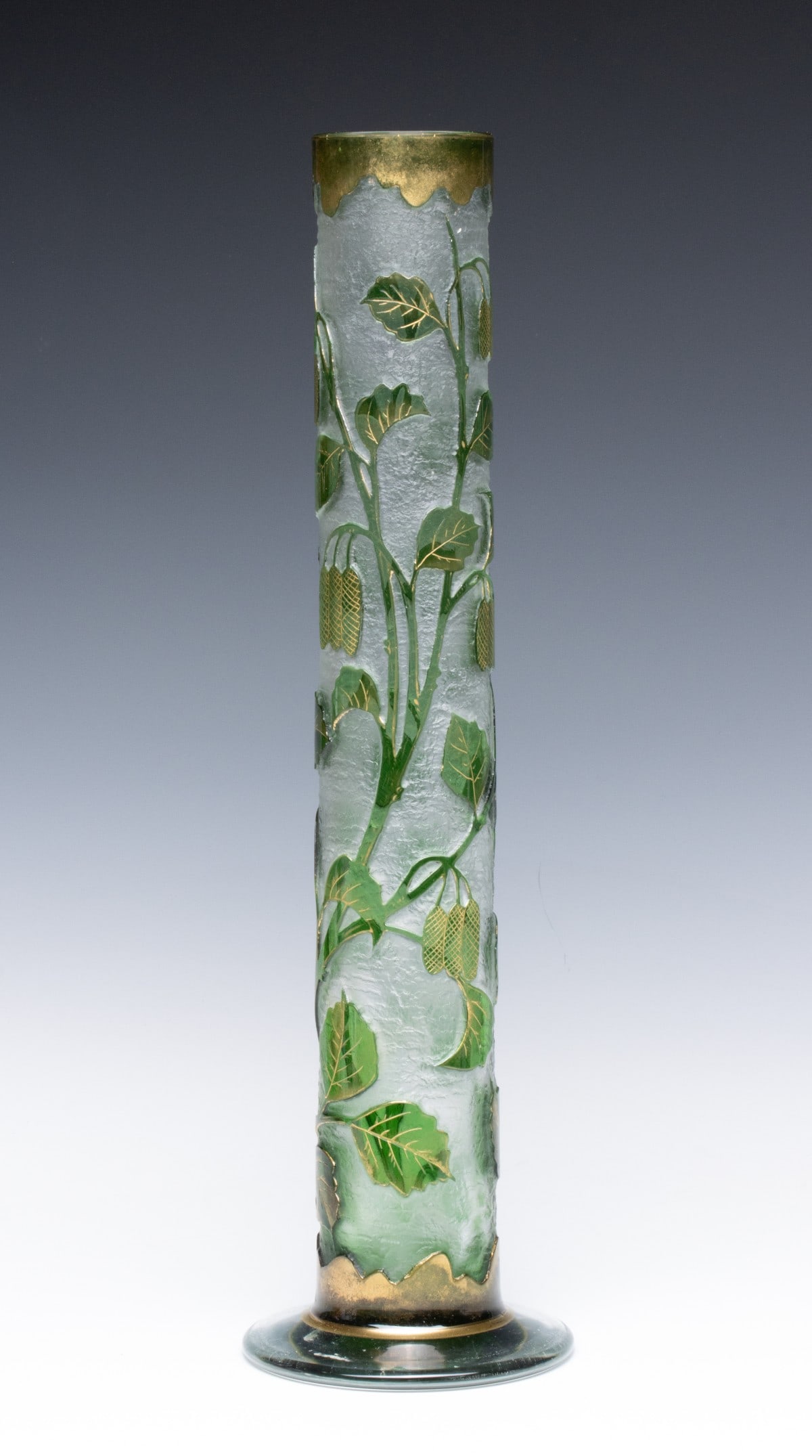 A LATE 19TH TO EARLY 20C. CAMEO GLASS VASE ATTR DAUM (1 of 11)